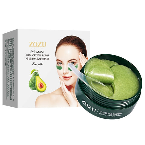 60 Pcs Avocado Collagen Mask Natural Moisturizing Gel Eye Patches Remove Dark Circles Anti Age Bag Eye Wrinkle Korea Skin Care