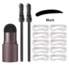 Makeup 2023 One Step Eyebrow Stamp Shaping Kit Brow Set Pen Women Waterproof Contour Stencil Tint Natural Stick Hairline Enhance