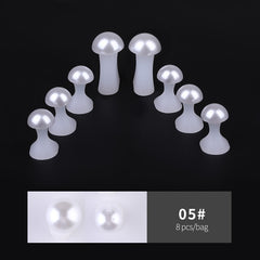 8 Pcs Soft Silicone Toe Separator Foot Finger Divider Form Manicure Pedicure Care Nail Art Tool Flower Holder Accessory