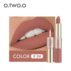 O.TWO.O 12 Colors Lips Makeup Lipstick  Lip Gloss Long Lasting Moisture Cosmetic Lipstick Red Lip Matte Lipstick Waterproof