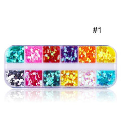 Butterfly Nail Sequins Glitter  Style Moon Flakes Paillette Iridescent  Maple Leaf  Decoration 3d Nail Art Sequins  Nail art