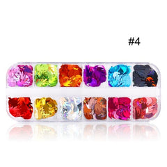 Butterfly Nail Sequins Glitter  Style Moon Flakes Paillette Iridescent  Maple Leaf  Decoration 3d Nail Art Sequins  Nail art