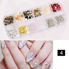 Butterfly Nail Sequins Glitter  Style Moon Flakes Paillette Iridescent  Maple Leaf  Decoration 3d Nail Art Sequins  Nail art