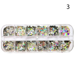 Butterfly Nail Sequins Glitter  Style Moon Flakes Paillette Iridescent  Maple Leaf  Decoration 3d Nail Art Sequins  Nail art