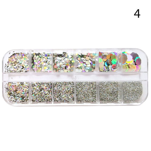 Butterfly Nail Sequins Glitter  Style Moon Flakes Paillette Iridescent  Maple Leaf  Decoration 3d Nail Art Sequins  Nail art