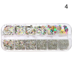 Butterfly Nail Sequins Glitter  Style Moon Flakes Paillette Iridescent  Maple Leaf  Decoration 3d Nail Art Sequins  Nail art