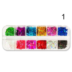 Butterfly Nail Sequins Glitter  Style Moon Flakes Paillette Iridescent  Maple Leaf  Decoration 3d Nail Art Sequins  Nail art