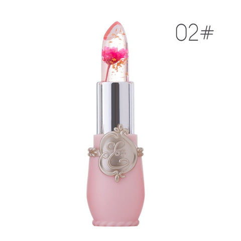 Creative Jelly Flower Lipstick Long-lasting Moisturizing Lipstick Makeup Temperature Color Change Lip Balm TSLM1