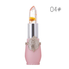 Creative Jelly Flower Lipstick Long-lasting Moisturizing Lipstick Makeup Temperature Color Change Lip Balm TSLM1