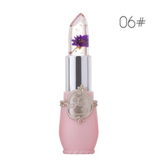 Creative Jelly Flower Lipstick Long-lasting Moisturizing Lipstick Makeup Temperature Color Change Lip Balm TSLM1