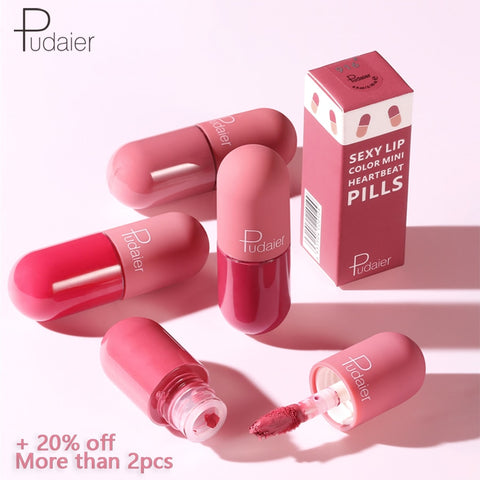 Pudaier Mini Liquid lipstick Portable professional makeup full Portable lipsticks for lips make up tint lip gloss lipstick matte