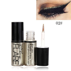 Drop shipping Portable 5 Colors Metallic Shiny Smoky Eyes Eyeshadow Waterproof Glitter Liquid Eyeliner Makeup Eyeshadow Wholesal