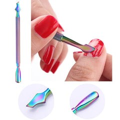 BORN PRETTY Nail Cuticle Nipper Stainless Steel Rainbow Tweezer Clipper Dead Skin Remover Scissor Plier  Pusher Tool