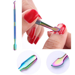 BORN PRETTY Nail Cuticle Nipper Stainless Steel Rainbow Tweezer Clipper Dead Skin Remover Scissor Plier  Pusher Tool