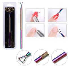 BORN PRETTY Nail Cuticle Nipper Stainless Steel Rainbow Tweezer Clipper Dead Skin Remover Scissor Plier  Pusher Tool