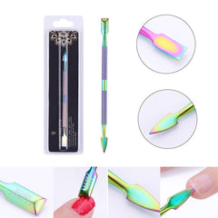 BORN PRETTY Nail Cuticle Nipper Stainless Steel Rainbow Tweezer Clipper Dead Skin Remover Scissor Plier  Pusher Tool