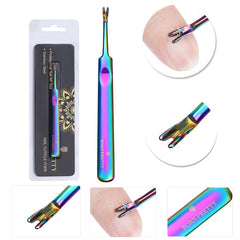 BORN PRETTY Nail Cuticle Nipper Stainless Steel Rainbow Tweezer Clipper Dead Skin Remover Scissor Plier  Pusher Tool