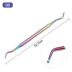 BORN PRETTY Nail Cuticle Nipper Stainless Steel Rainbow Tweezer Clipper Dead Skin Remover Scissor Plier  Pusher Tool