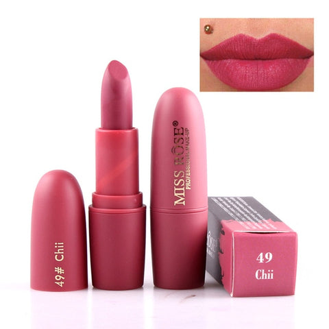 Makeup Lipstick Professional Matte Lipsticks Waterproof Long Lasting Sexy Red Lips Gloss Makeup Matte Lipsticks Beauty Cosmetics