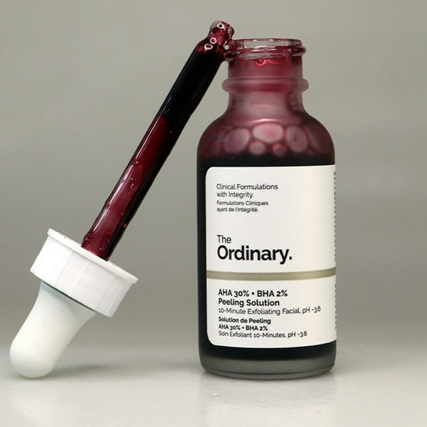 Face Makeup The Ordinary Peeling Solution 30ml AHA 30% + BHA 2% to peel that dead top layer so that have fresh soft skin Make Up