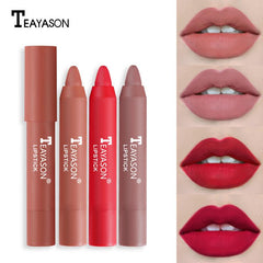 TEAYASON 12 Colors matte lipstick Lip Tint Lipstick Pen makeup waterproof maquillaje maquiagem Long lasting sexy make up TSLM1